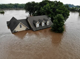 flooding in an area