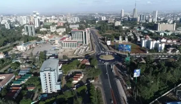 Ngong Town Ariel view